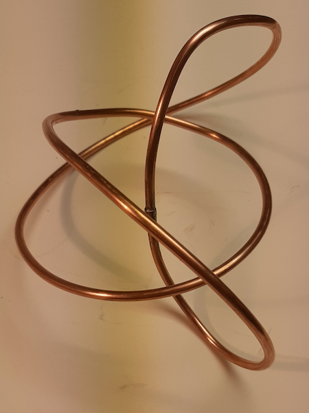 Trefoil Knot, 48 copper wire. Figure 3 by Alex J. Feingold